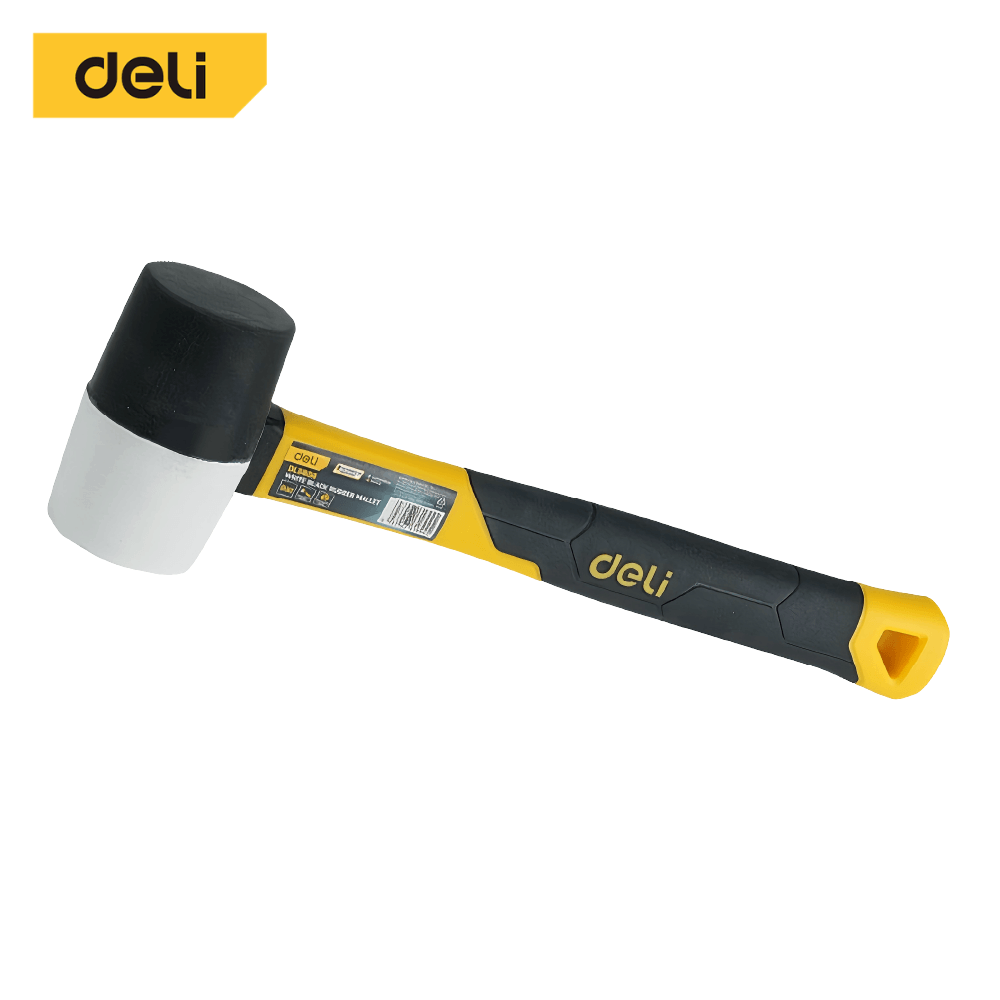 ค้อนยาง DELI EDL5808-YL-01 8OZ สีดำ